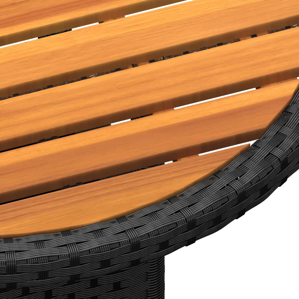 3-delige Tuinset poly rattan zwart is nu te koop bij PeponiXL, paradijselijk wonen!