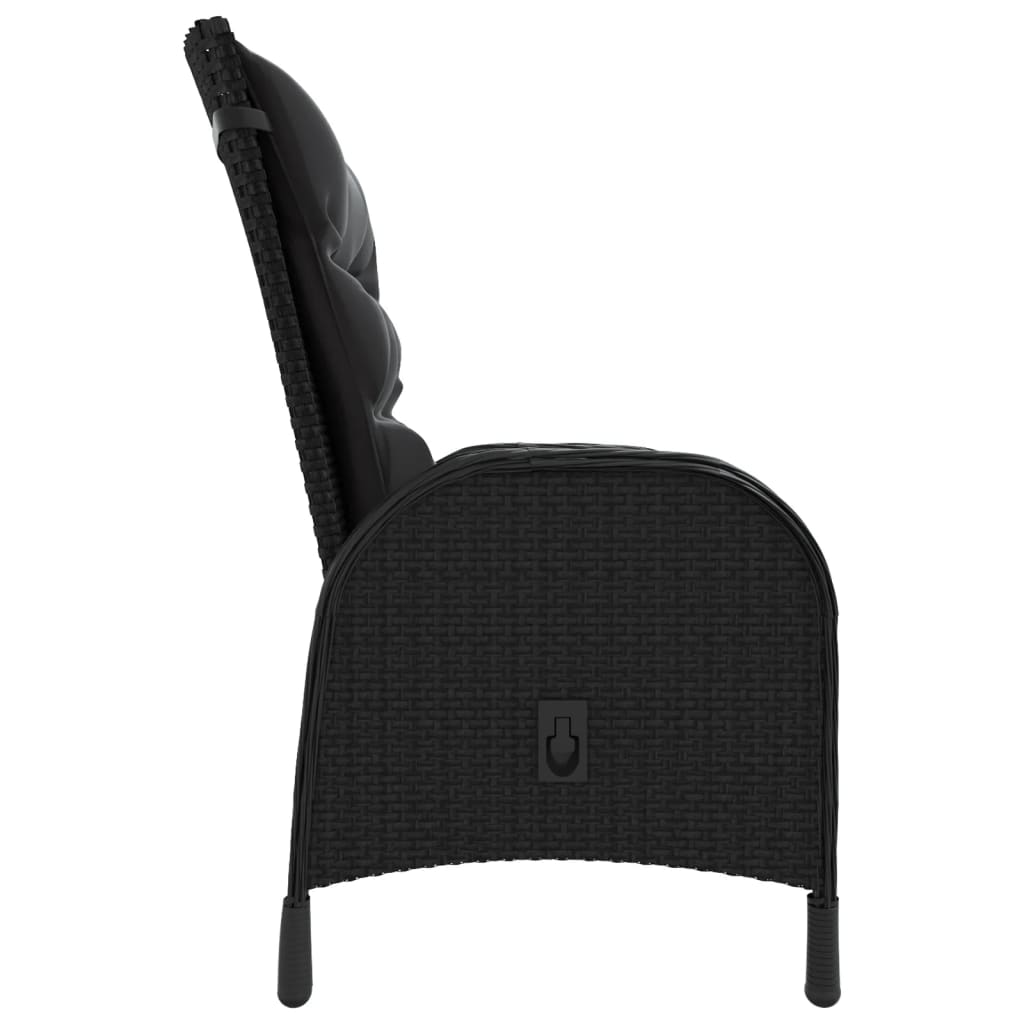5-delige Tuinset poly rattan zwart is nu te koop bij PeponiXL, paradijselijk wonen!