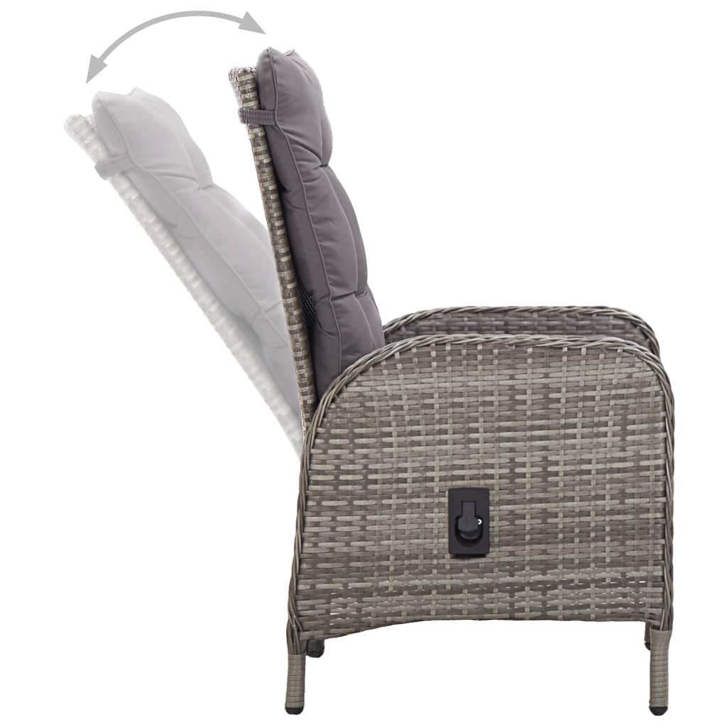 11-delige Tuinset poly rattan grijs is nu te koop bij PeponiXL, paradijselijk wonen!