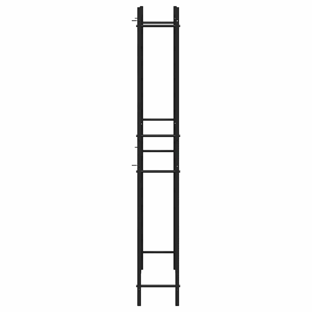 Wijnrek voor 96 flessen ijzer zwart is nu te koop bij PeponiXL, paradijselijk wonen!