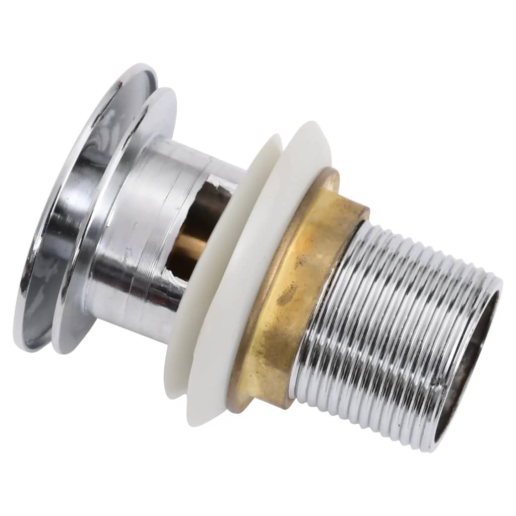 Afvoer pop-up met overloop 6,4x6,4x9,1 cm chroomkleurig is nu te koop bij PeponiXL, paradijselijk wonen!