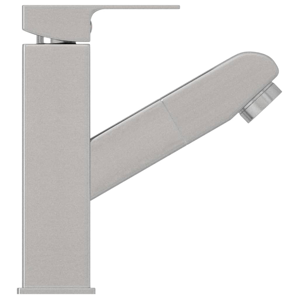 Wastafelkraan met uittrekfunctie 157x172 mm zilverkleurig is nu te koop bij PeponiXL, paradijselijk wonen!
