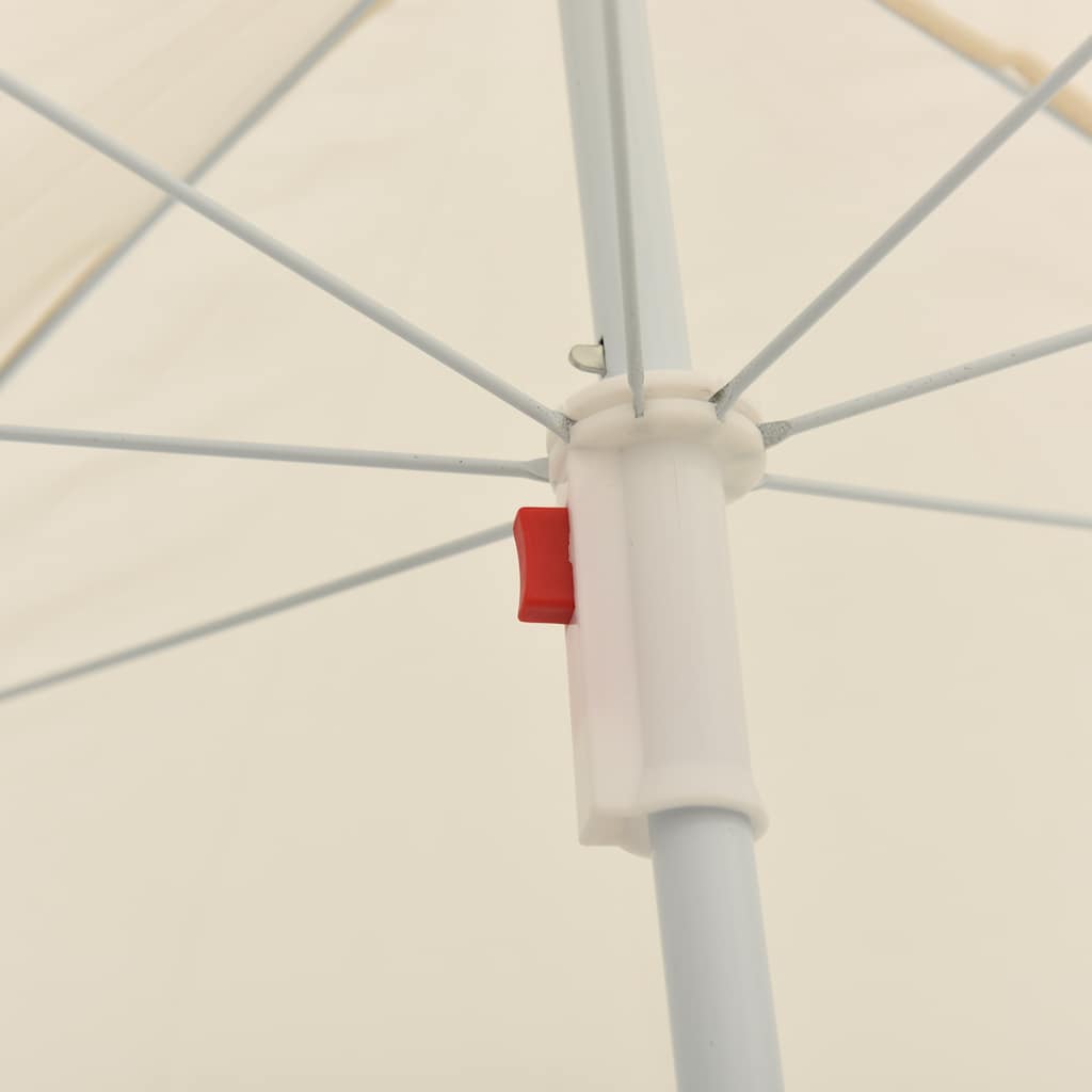 Parasol met stalen paal 180 cm zandkleurig is nu te koop bij PeponiXL, paradijselijk wonen!