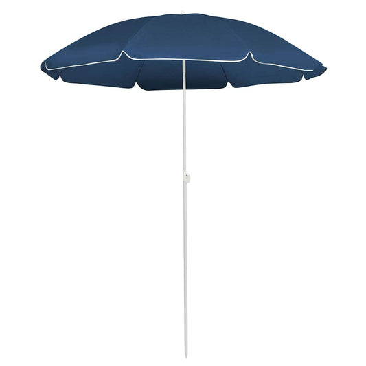Parasol met stalen paal 180 cm blauw is nu te koop bij PeponiXL, paradijselijk wonen!