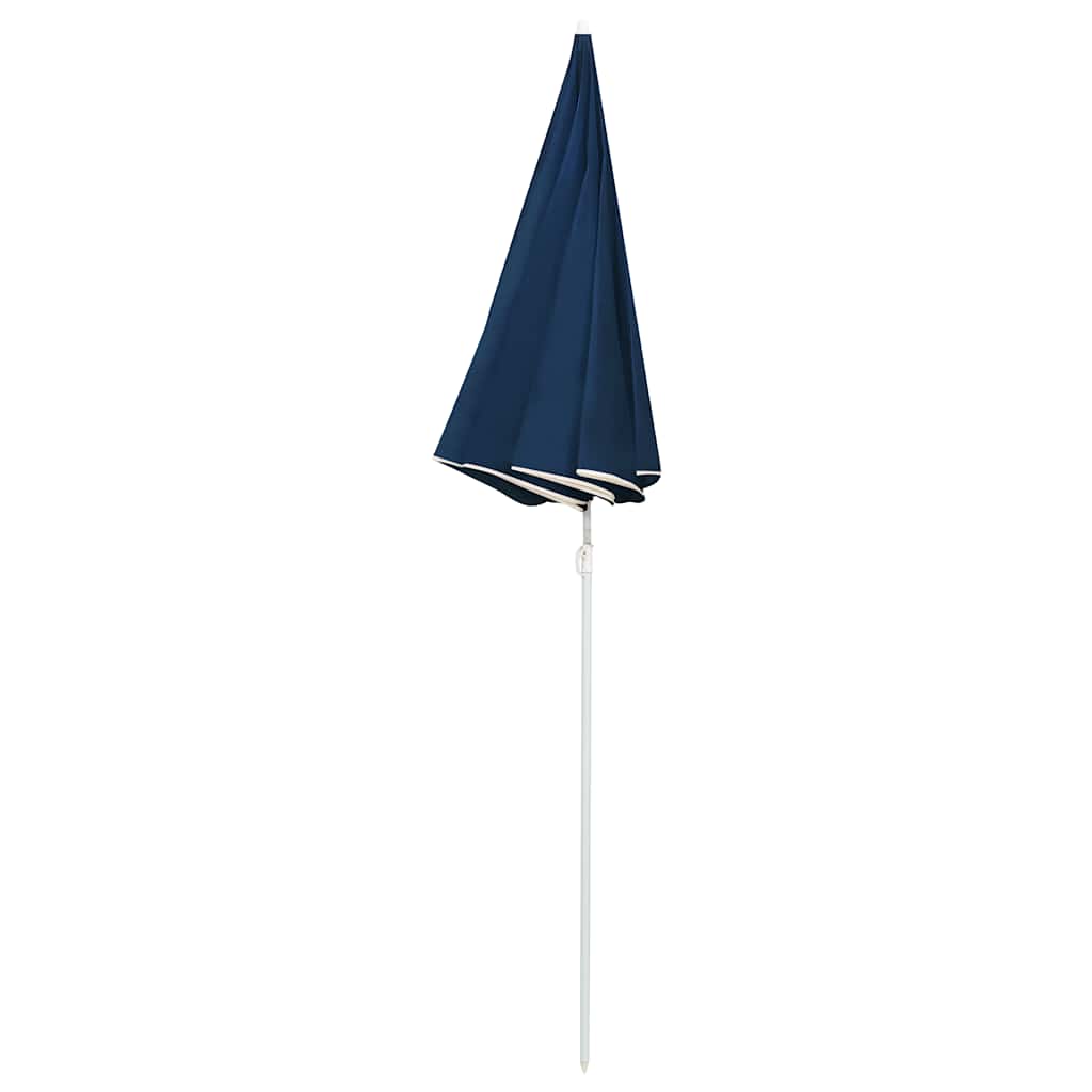 Parasol met stalen paal 180 cm blauw is nu te koop bij PeponiXL, paradijselijk wonen!