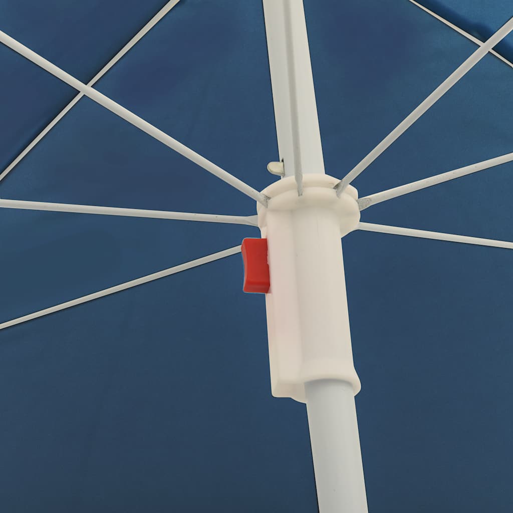 Parasol met stalen paal 180 cm blauw is nu te koop bij PeponiXL, paradijselijk wonen!