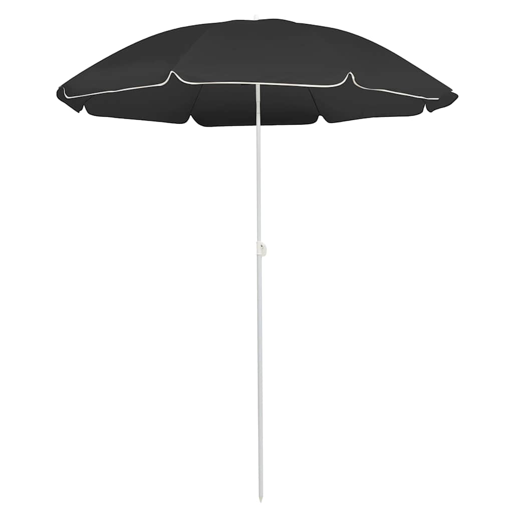 Parasol met stalen paal 180 cm antracietkleurig is nu te koop bij PeponiXL, paradijselijk wonen!