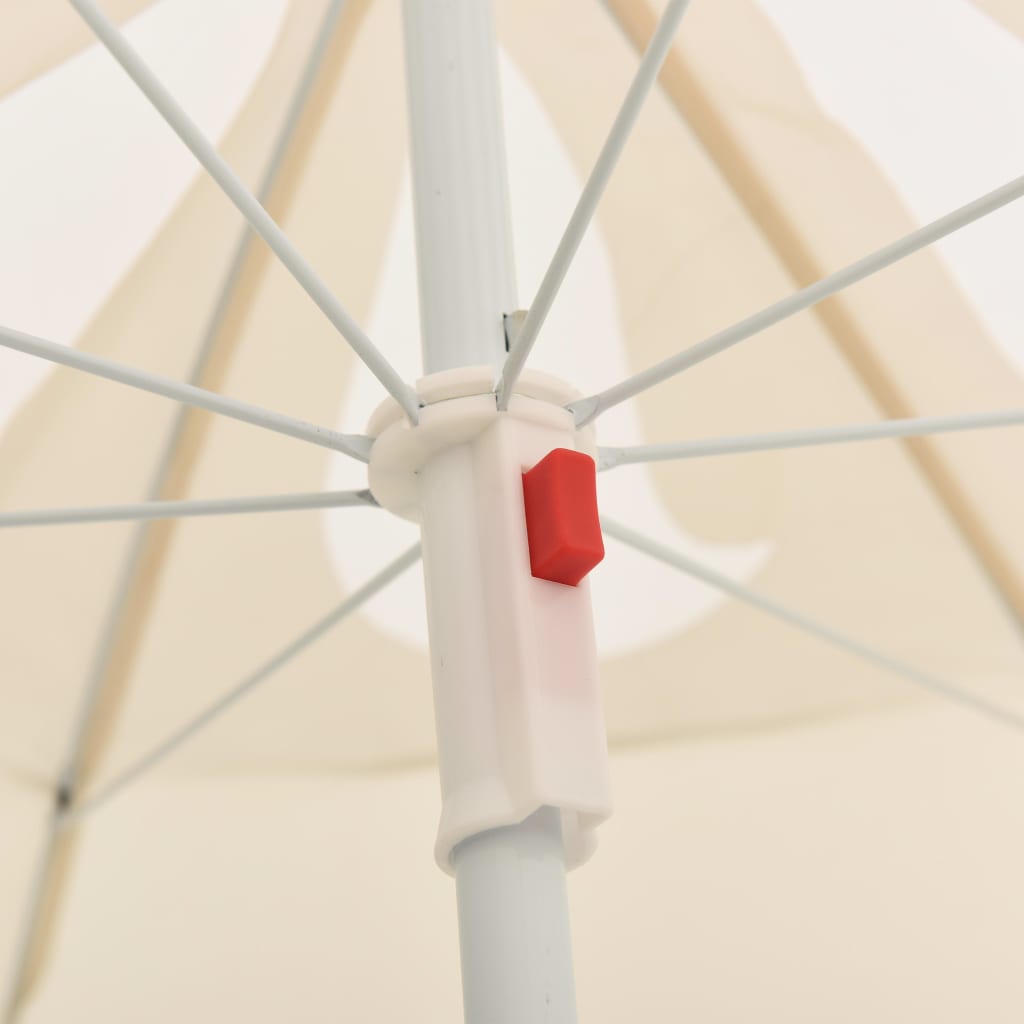 Parasol met stalen paal 180 cm zandkleurig is nu te koop bij PeponiXL, paradijselijk wonen!
