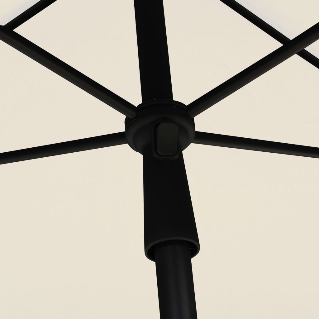 Parasol met paal 210x140 cm zandkleurig is nu te koop bij PeponiXL, paradijselijk wonen!