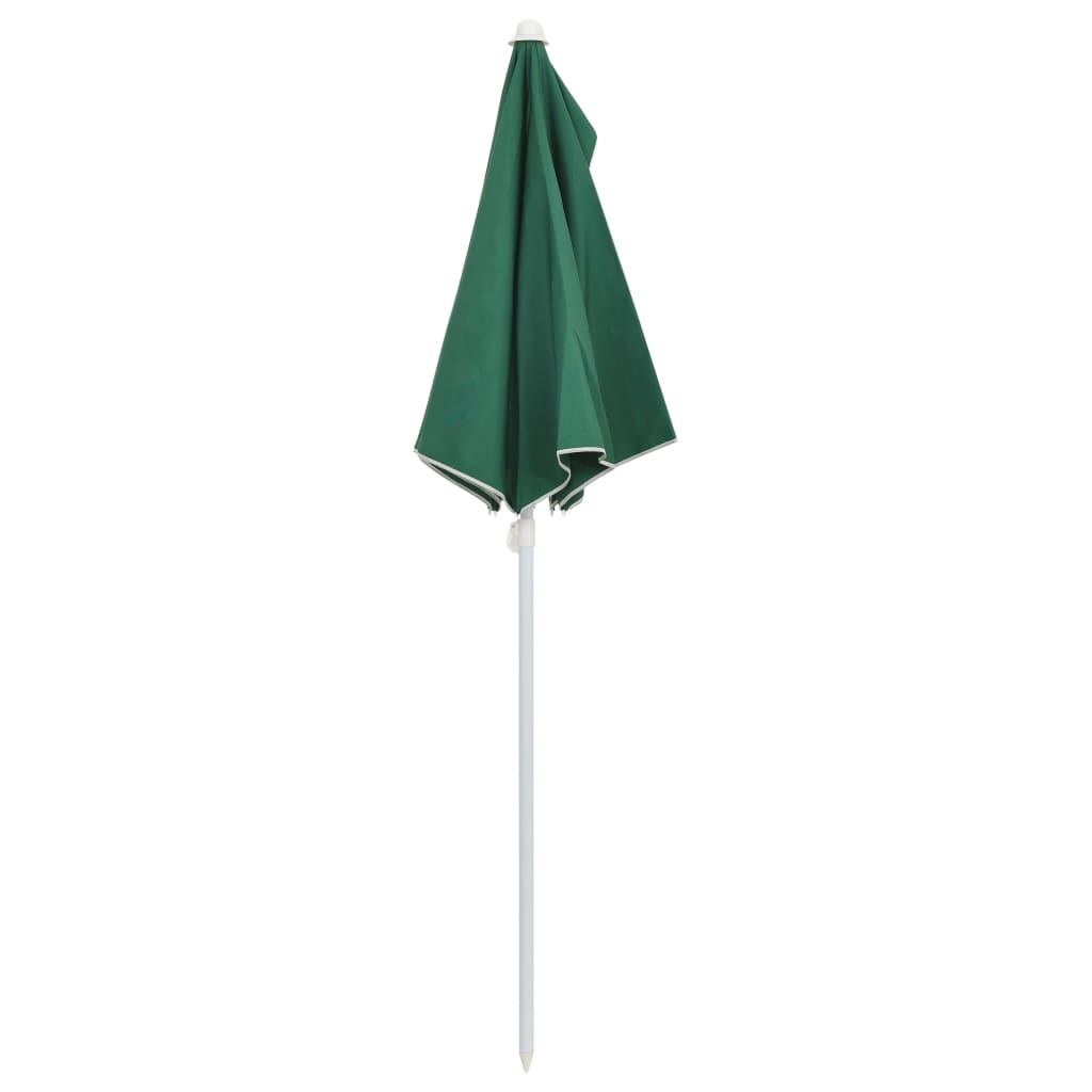Parasol half met paal 180x90 cm groen is nu te koop bij PeponiXL, paradijselijk wonen!