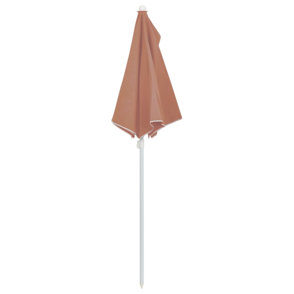 Parasol half met paal 180x90 cm terracottakleurig is nu te koop bij PeponiXL, paradijselijk wonen!