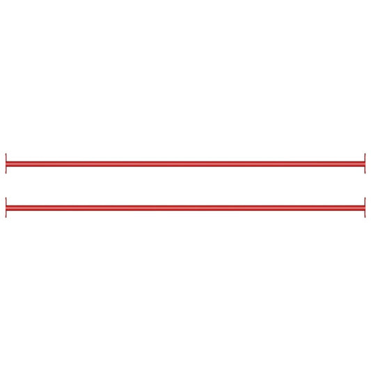 Rekstokken 2 st 125 cm staal rood is nu te koop bij PeponiXL, paradijselijk wonen!