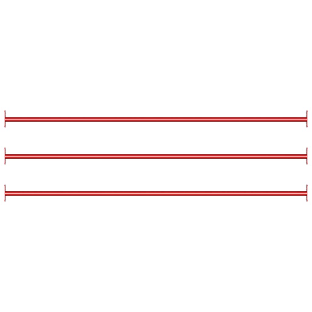 Rekstokken 3 st 125 cm staal rood is nu te koop bij PeponiXL, paradijselijk wonen!