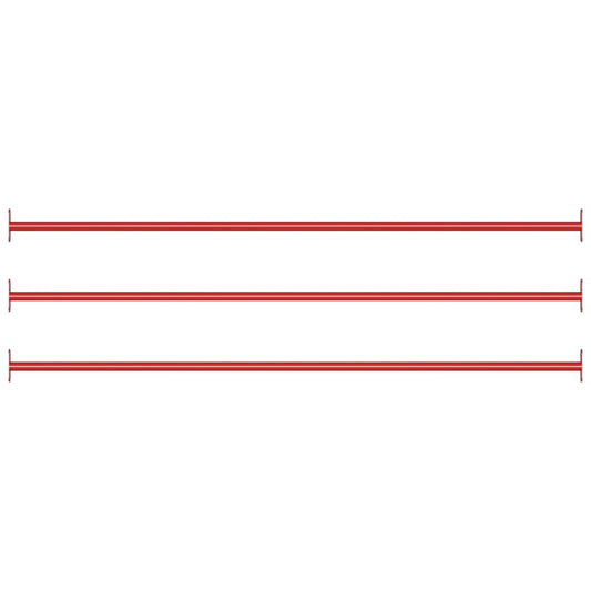 Rekstokken 3 st 125 cm staal rood is nu te koop bij PeponiXL, paradijselijk wonen!