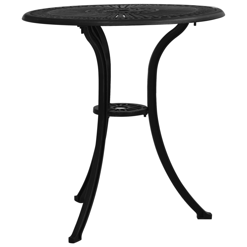 Tuintafel 62x62x65 cm gietaluminium zwart is nu te koop bij PeponiXL, paradijselijk wonen!