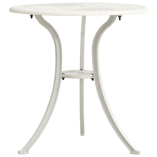 Tuintafel 62x62x65 cm gietaluminium wit is nu te koop bij PeponiXL, paradijselijk wonen!
