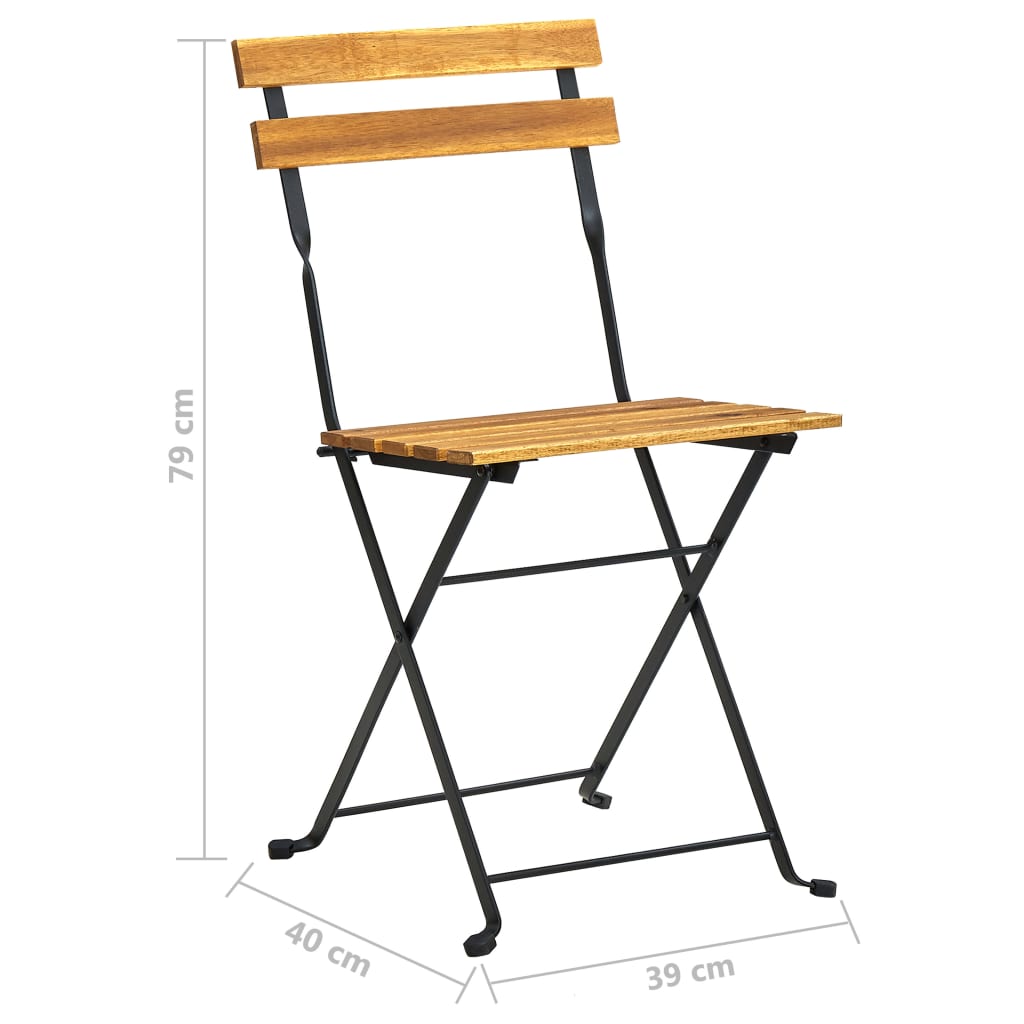 5-delige Tuinset inklapbaar massief acaciahout is nu te koop bij PeponiXL, paradijselijk wonen!