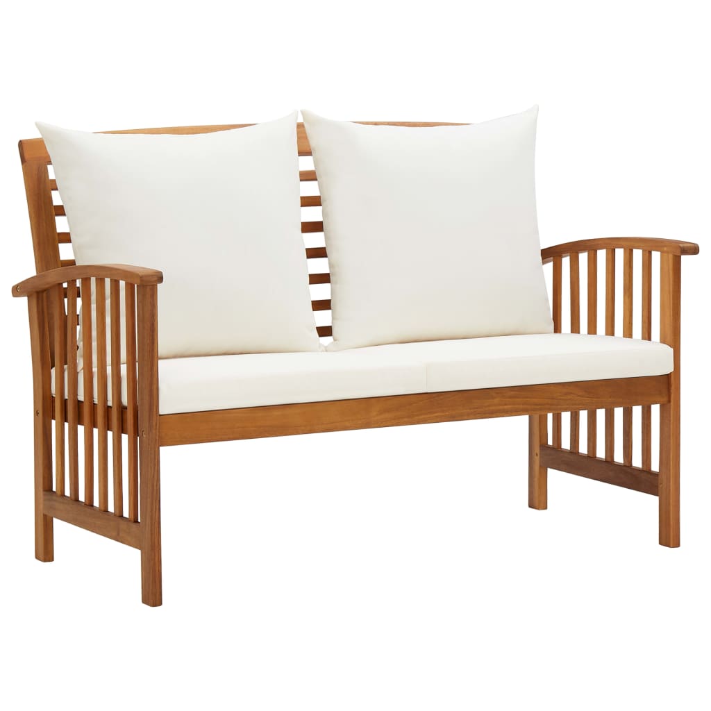3-delige Loungeset met kussens massief acaciahout is nu te koop bij PeponiXL, paradijselijk wonen!