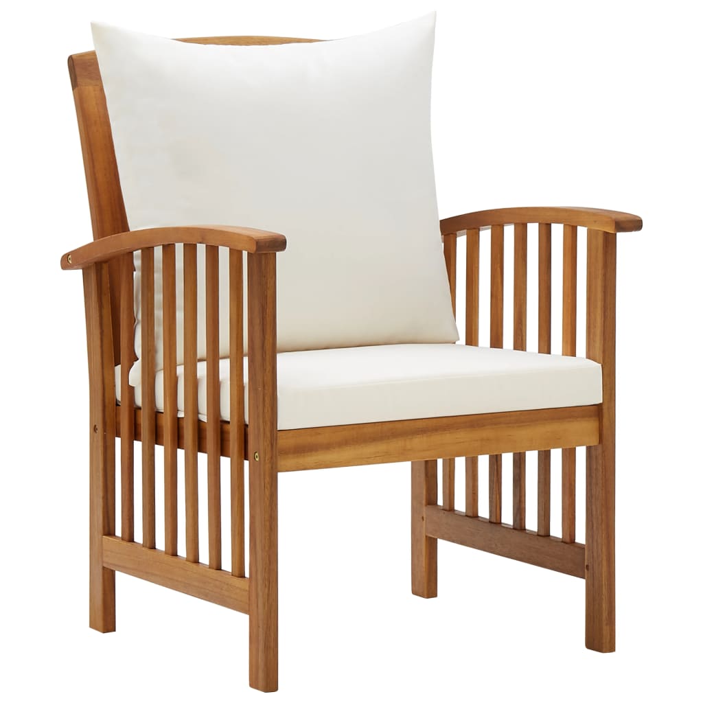 5-delige Loungeset met kussens massief acaciahout is nu te koop bij PeponiXL, paradijselijk wonen!