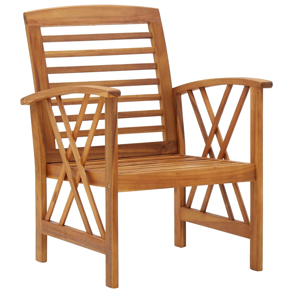 5-delige Loungeset massief acaciahout is nu te koop bij PeponiXL, paradijselijk wonen!