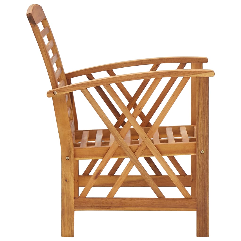5-delige Loungeset massief acaciahout is nu te koop bij PeponiXL, paradijselijk wonen!
