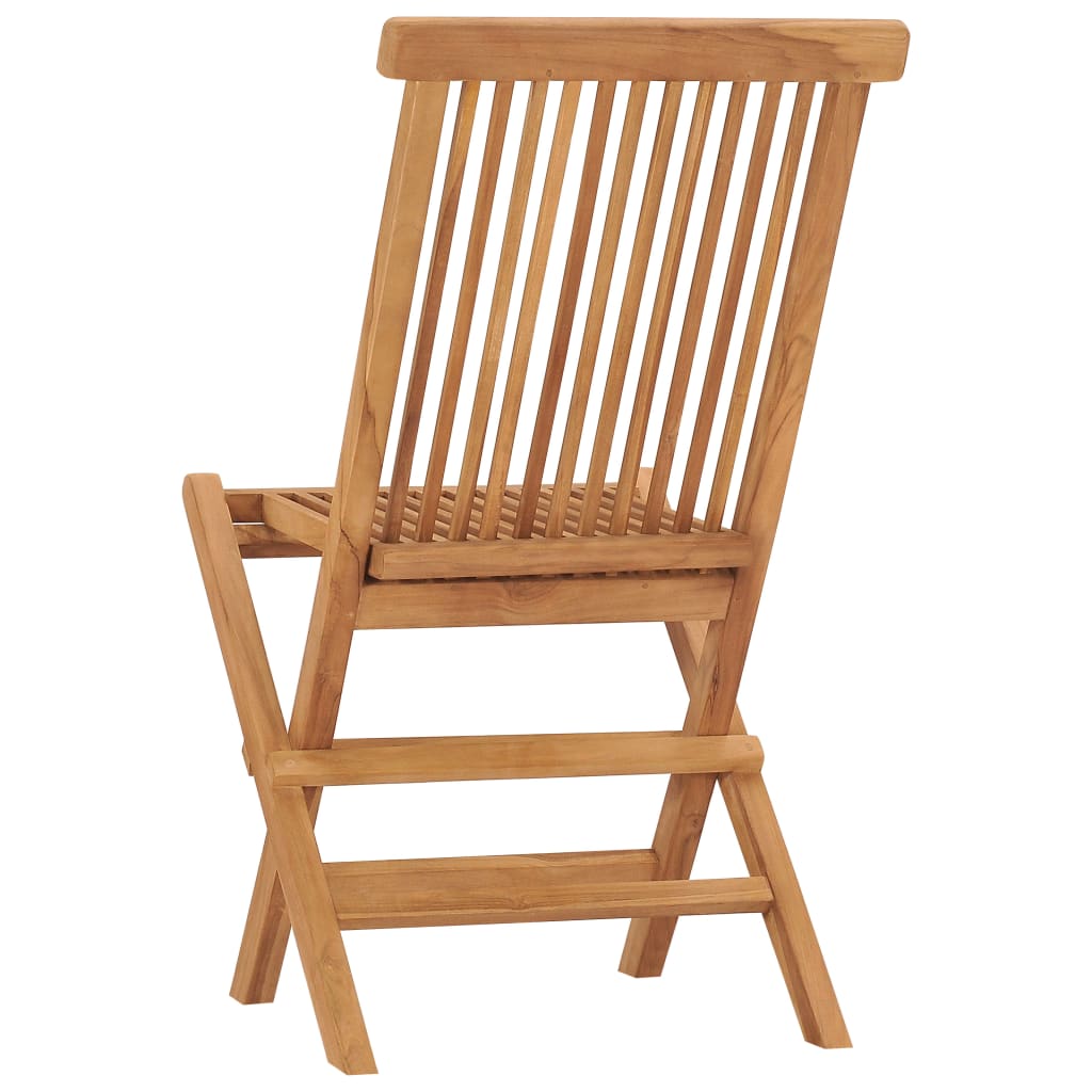 Tuinstoelen 4 st inklapbaar massief teakhout is nu te koop bij PeponiXL, paradijselijk wonen!