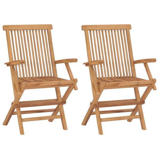 Tuinstoelen 2 st inklapbaar massief teakhout is nu te koop bij PeponiXL, paradijselijk wonen!