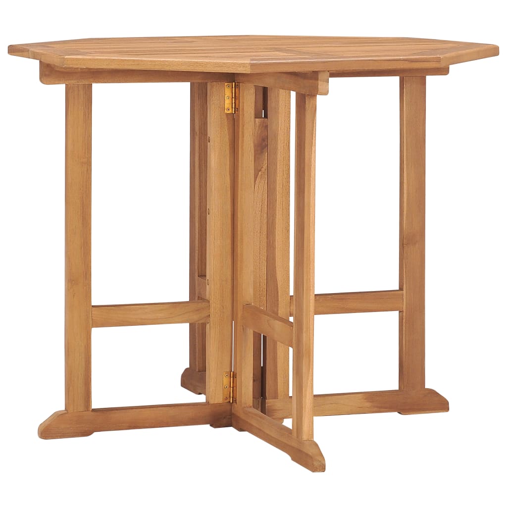Tuintafel inklapbaar 90x90x75 cm massief teakhout is nu te koop bij PeponiXL, paradijselijk wonen!