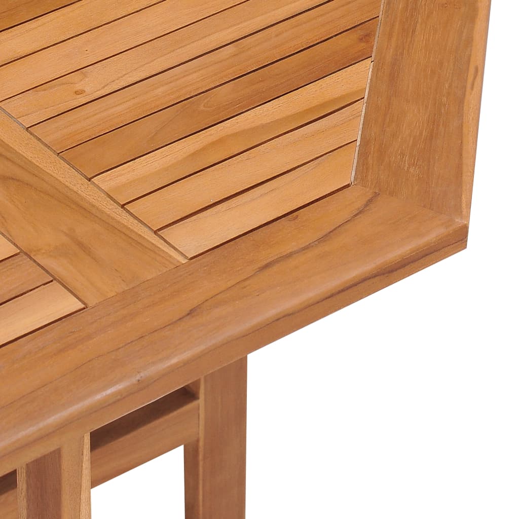 Tuintafel inklapbaar 90x90x75 cm massief teakhout is nu te koop bij PeponiXL, paradijselijk wonen!
