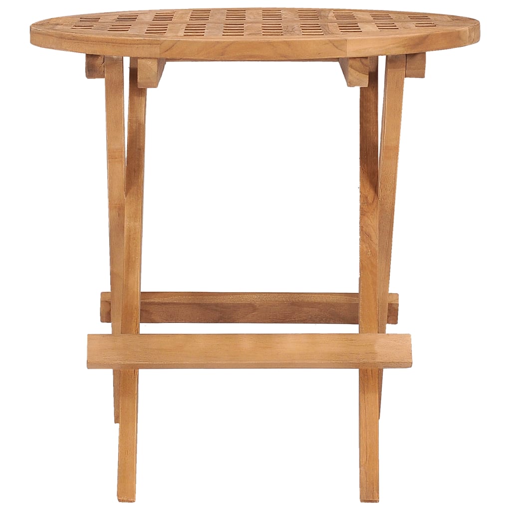 Tuintafel inklapbaar 50x50x50 cm massief teakhout is nu te koop bij PeponiXL, paradijselijk wonen!