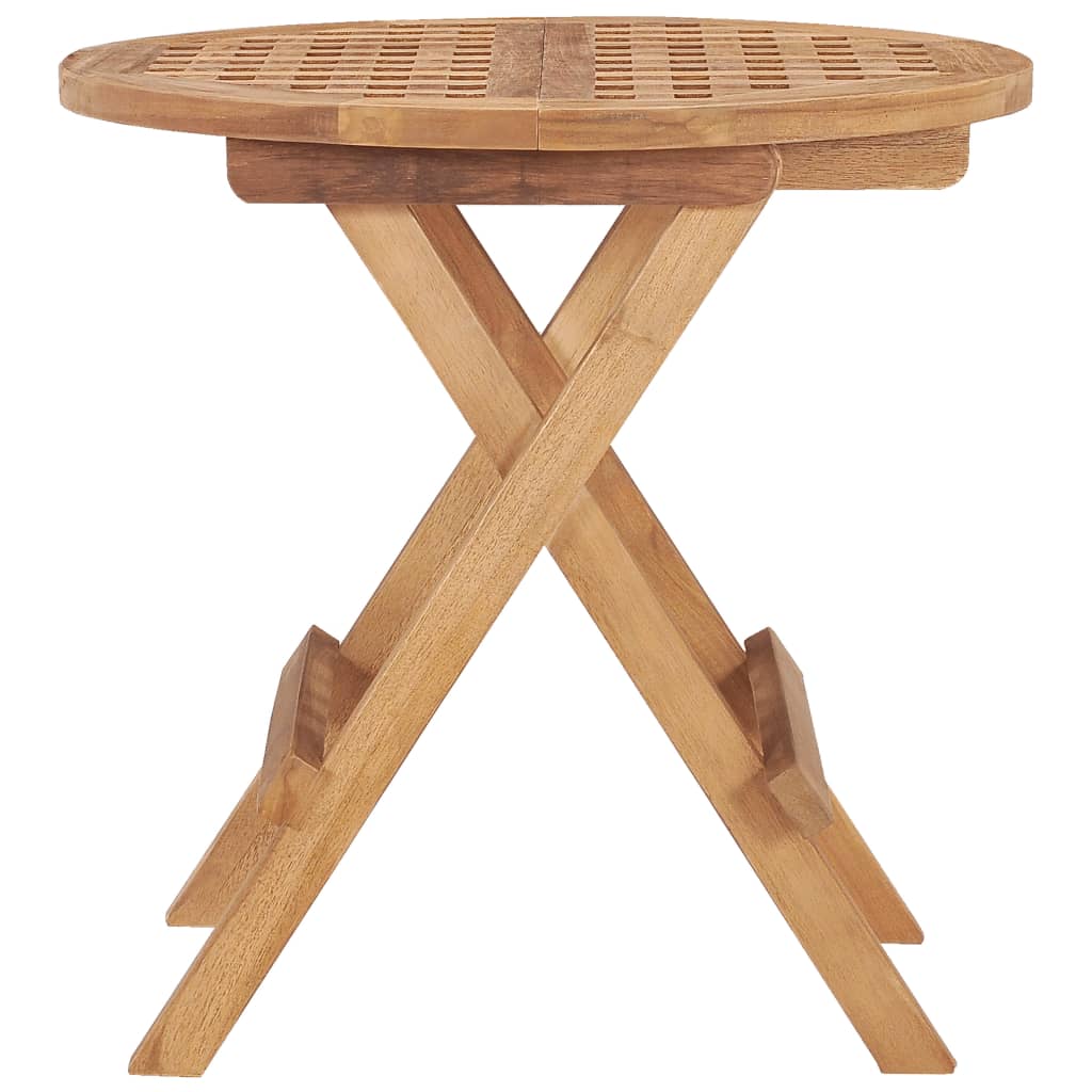 Tuintafel inklapbaar 50x50x50 cm massief teakhout is nu te koop bij PeponiXL, paradijselijk wonen!