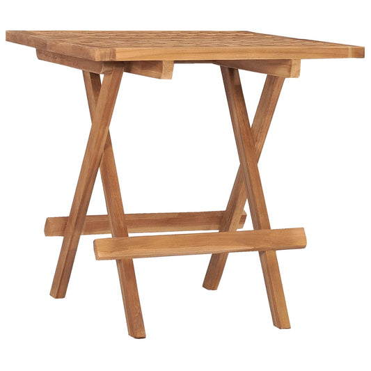 Tuintafel inklapbaar 50x50x50 cm massief teakhout is nu te koop bij PeponiXL, paradijselijk wonen!