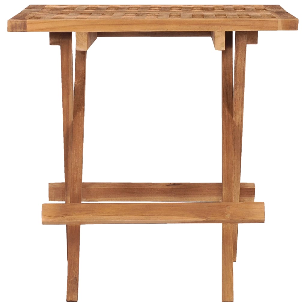 Tuintafel inklapbaar 50x50x50 cm massief teakhout is nu te koop bij PeponiXL, paradijselijk wonen!