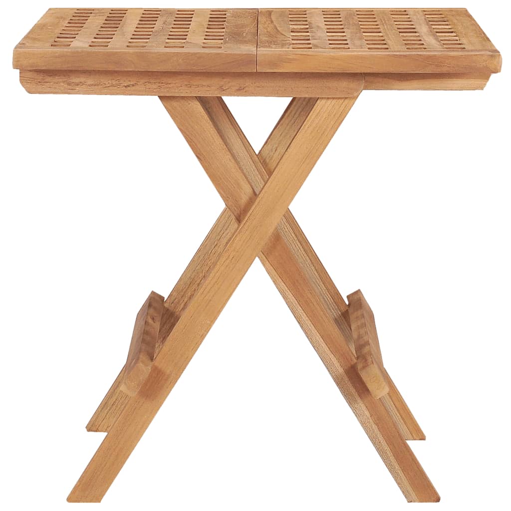 Tuintafel inklapbaar 50x50x50 cm massief teakhout is nu te koop bij PeponiXL, paradijselijk wonen!