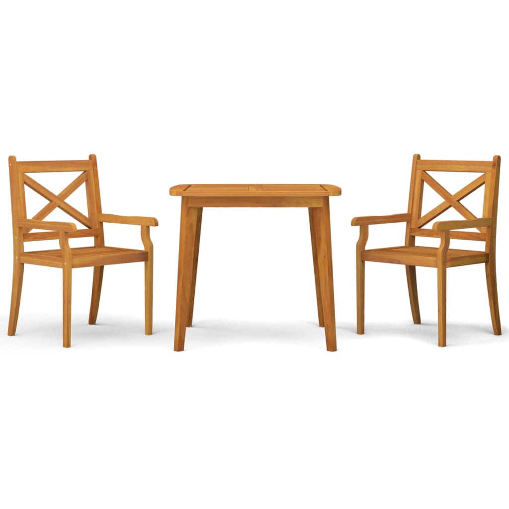 3-delige Tuinset massief acaciahout is nu te koop bij PeponiXL, paradijselijk wonen!