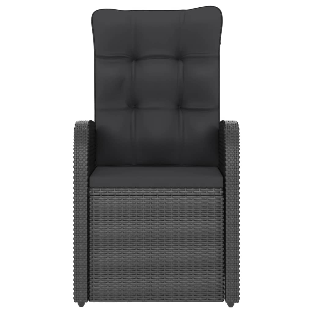 9-delige Tuinset met kussens poly rattan zwart is nu te koop bij PeponiXL, paradijselijk wonen!
