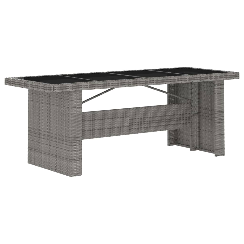 7-delige Tuinset met kussens poly rattan grijs is nu te koop bij PeponiXL, paradijselijk wonen!