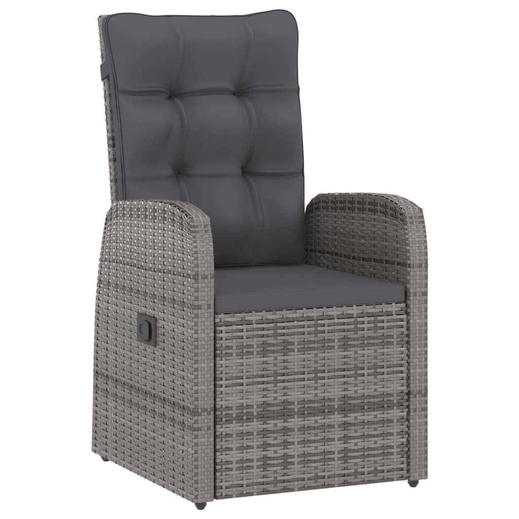 7-delige Tuinset met kussens poly rattan grijs is nu te koop bij PeponiXL, paradijselijk wonen!