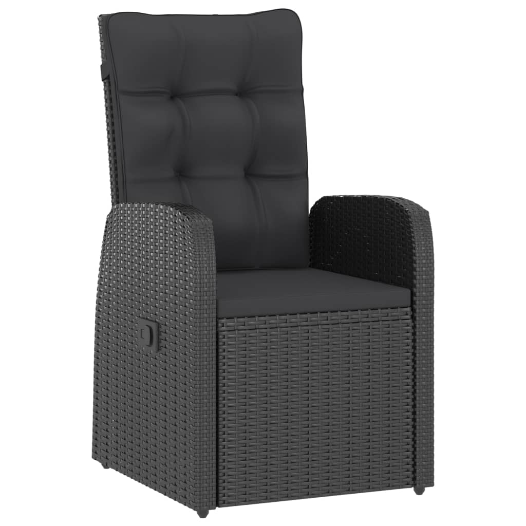 7-delige Tuinset met kussens poly rattan zwart is nu te koop bij PeponiXL, paradijselijk wonen!