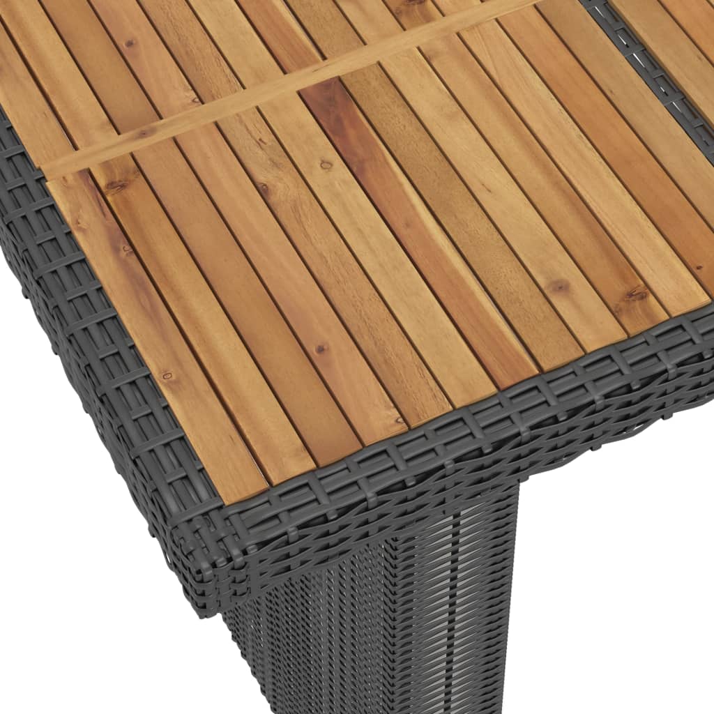 11-delige Tuinset met kussens poly rattan zwart is nu te koop bij PeponiXL, paradijselijk wonen!