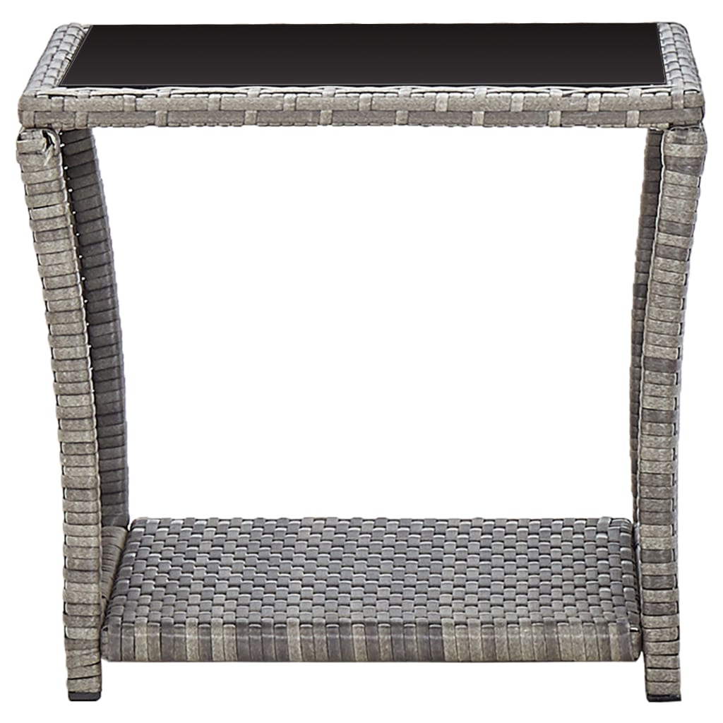 3-delige Loungeset met kussens poly rattan grijs is nu te koop bij PeponiXL, paradijselijk wonen!