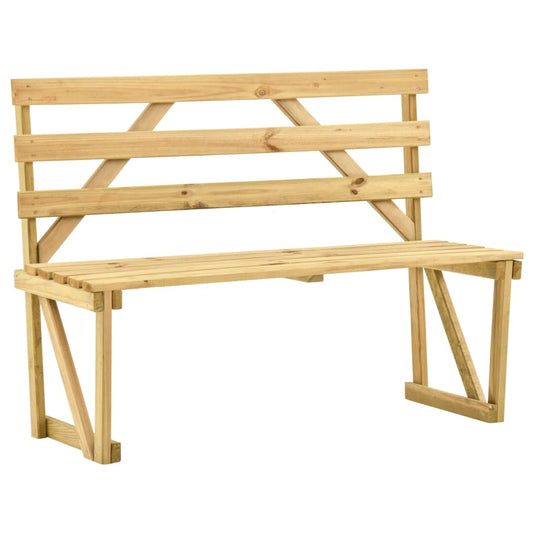 Tuinbank 120 cm geïmpregneerd grenenhout is nu te koop bij PeponiXL, paradijselijk wonen!