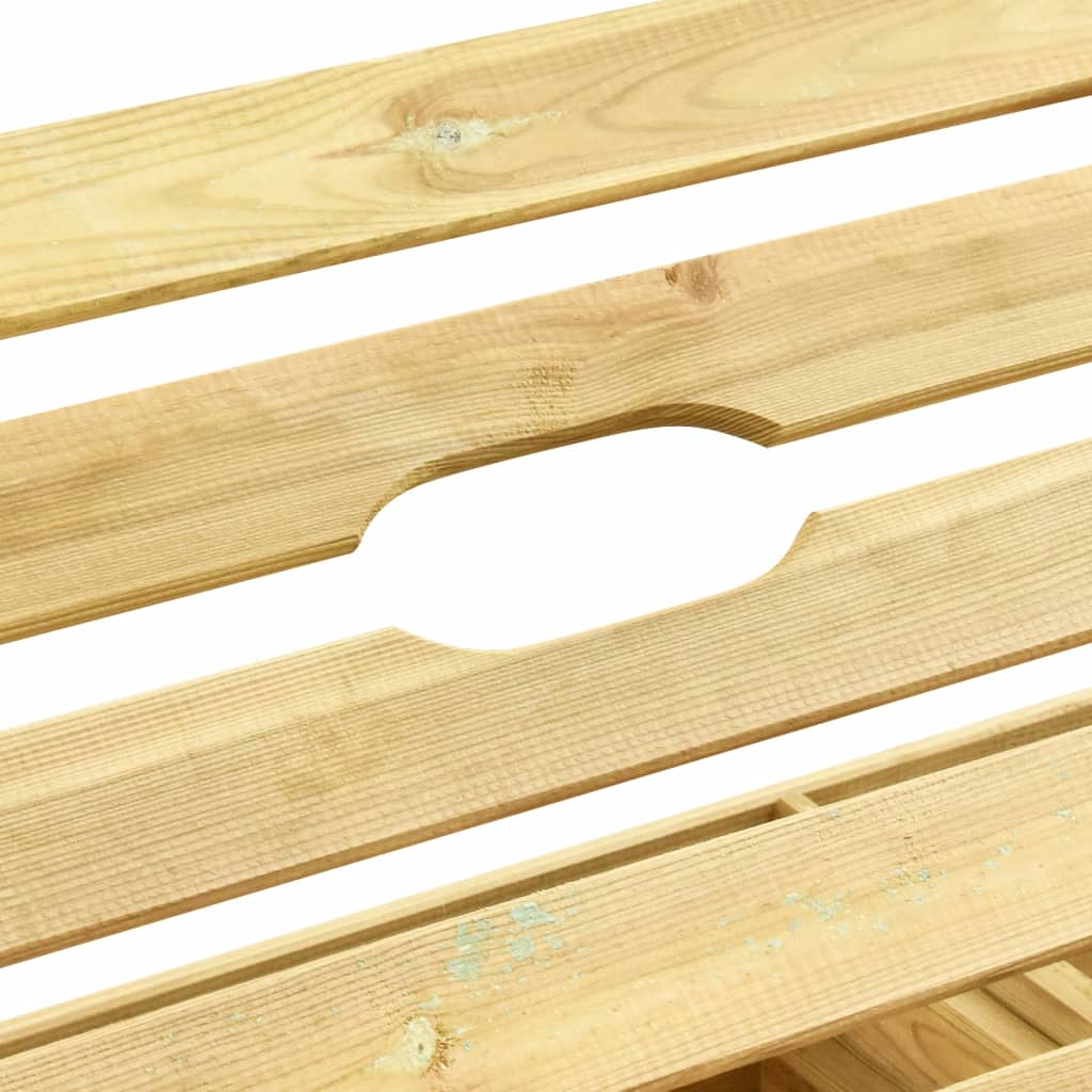 Ligbed tweepersoons groen geïmpregneerd grenenhout is nu te koop bij PeponiXL, paradijselijk wonen!