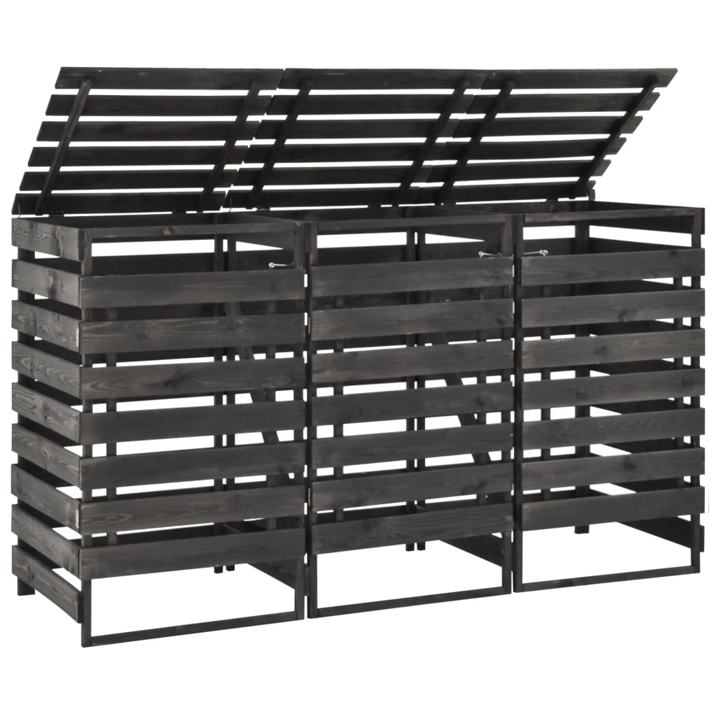 Containerberging driedubbel 210x75x121 cm geverfd grenenhout is nu te koop bij PeponiXL, paradijselijk wonen!