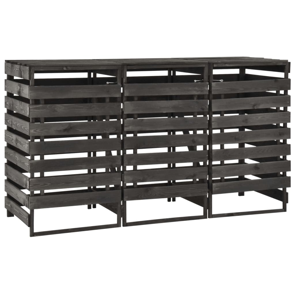 Containerberging driedubbel 210x75x121 cm geverfd grenenhout is nu te koop bij PeponiXL, paradijselijk wonen!