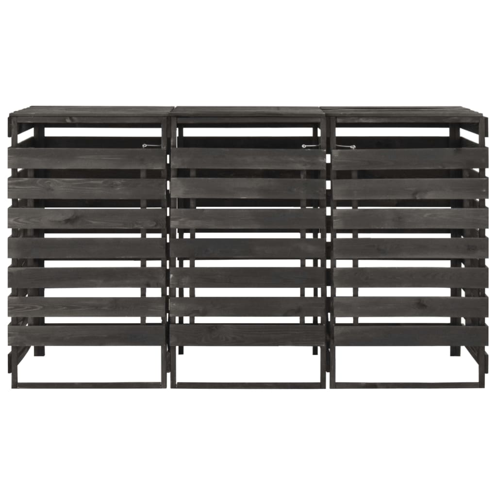 Containerberging driedubbel 210x75x121 cm geverfd grenenhout is nu te koop bij PeponiXL, paradijselijk wonen!