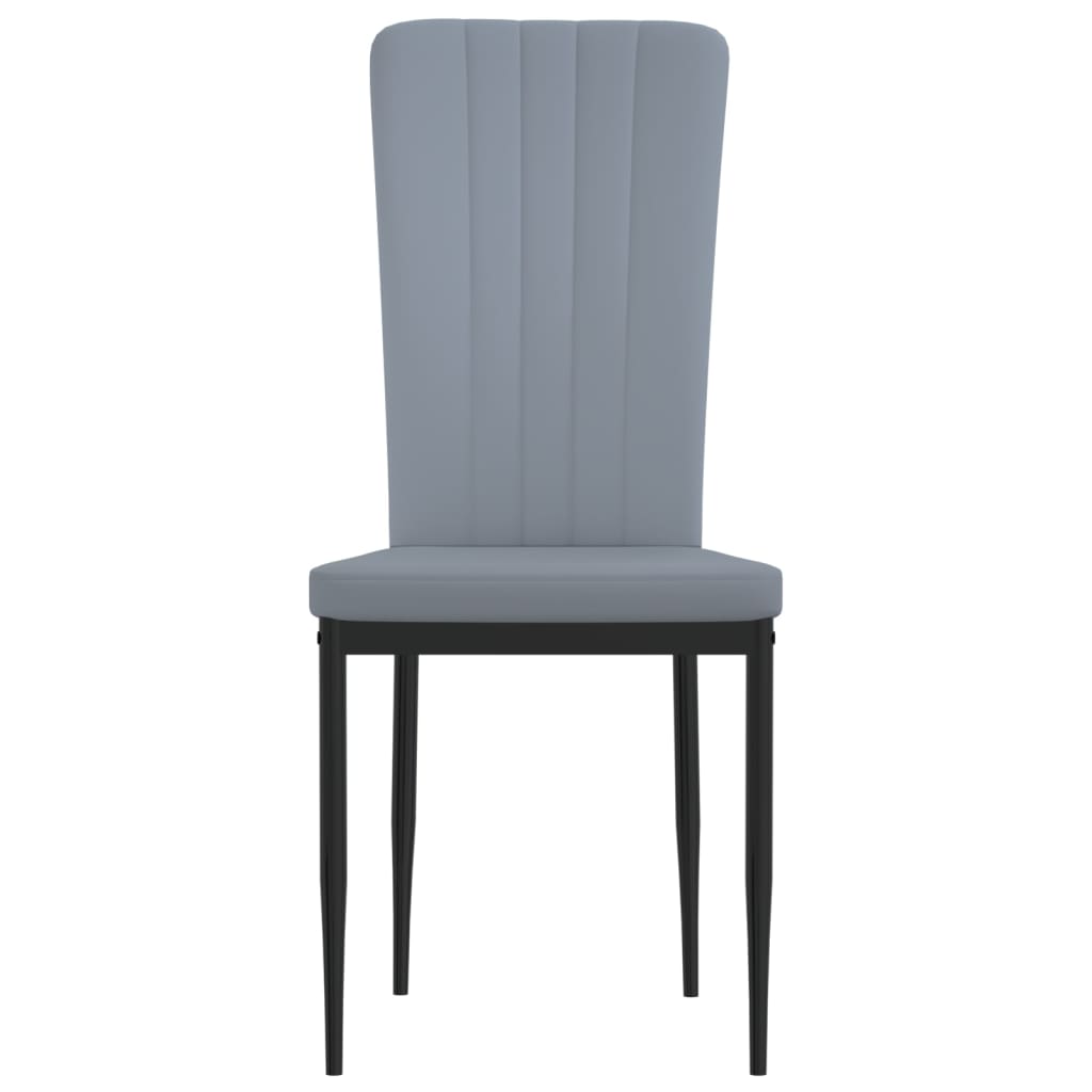 Eetkamerstoelen 4 st fluweel lichtgrijs is nu te koop bij PeponiXL, paradijselijk wonen!
