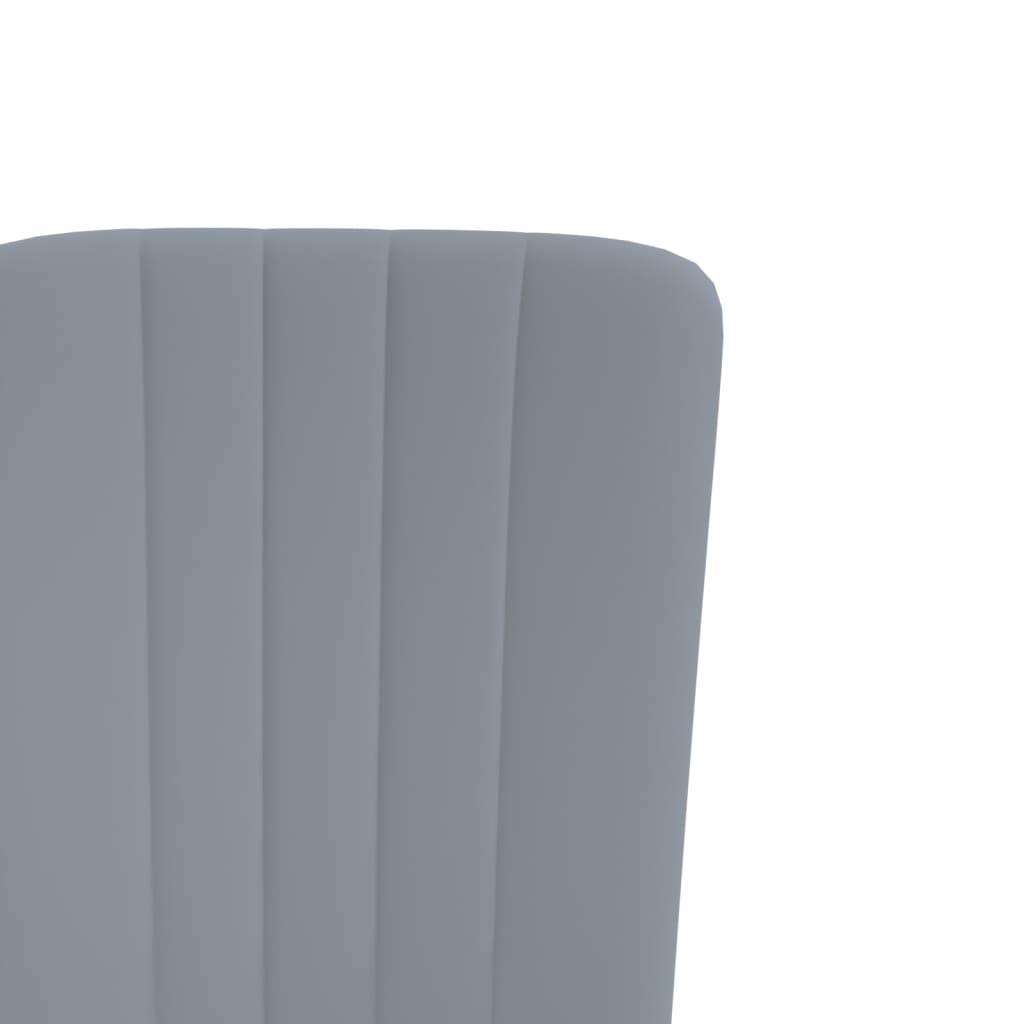 Eetkamerstoelen 4 st fluweel lichtgrijs is nu te koop bij PeponiXL, paradijselijk wonen!