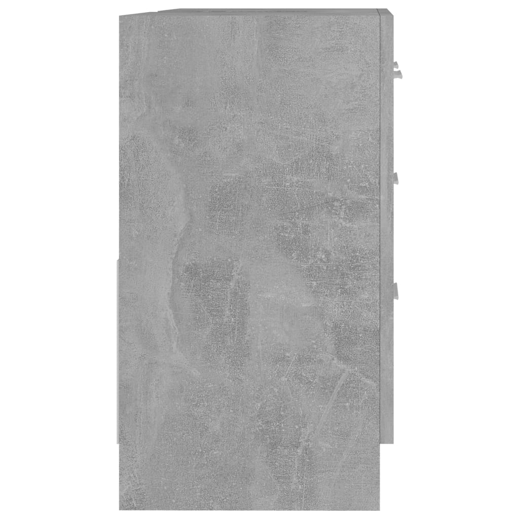 Wastafelkast 63x30x54 cm bewerkt hout betongrijs is nu te koop bij PeponiXL, paradijselijk wonen!