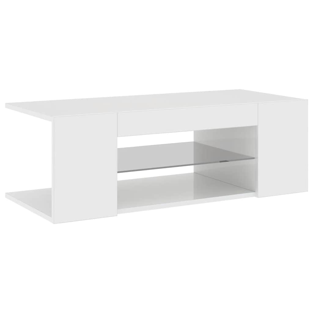 Tv-meubel met LED-verlichting 90x39x30 cm hoogglans wit is nu te koop bij PeponiXL, paradijselijk wonen!